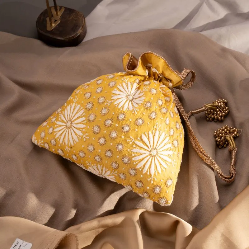 Chikankari Potli Bags
